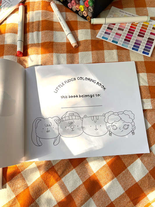 Little Fudgy Coloring Book Fall 2025