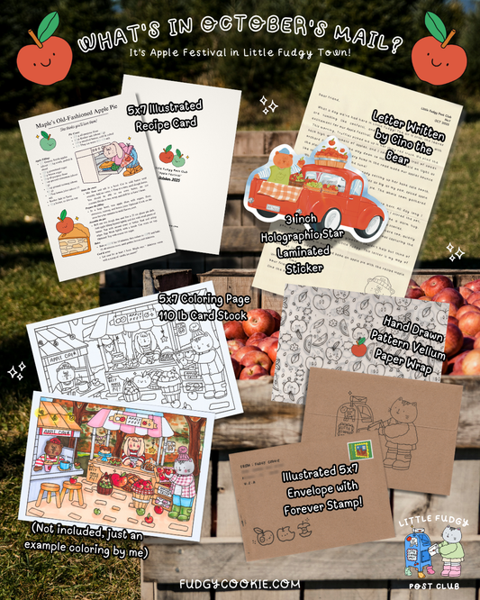 Little Fudgy Post Club Time Capsule - Issue 01  (OCTOBER 🍎)
