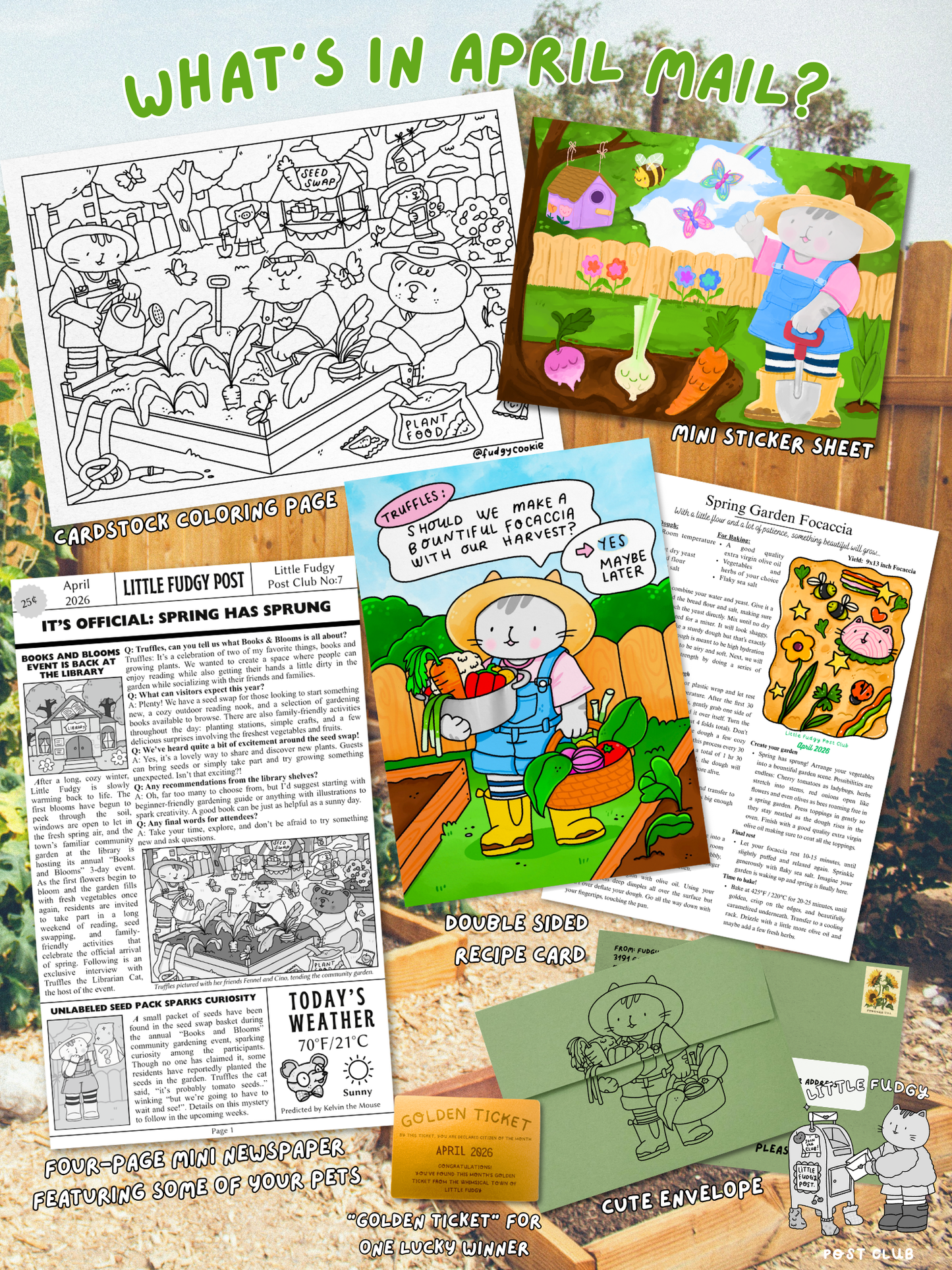 Little Fudgy Post Club Time Capsule - Issue 07  (APRIL 🐝)