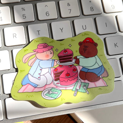 Cake Picnic Vinyl Sticker ✿ Cino and Maple ✿