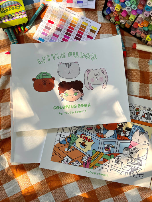 Little Fudgy Coloring Book Fall 2025