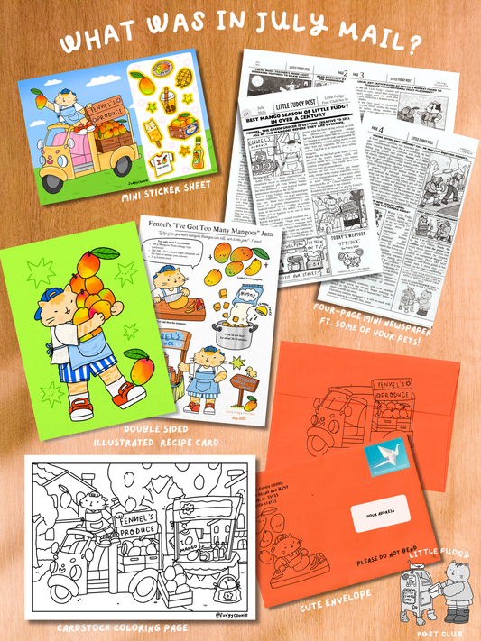 Little Fudgy Post Club Time Capsule - Issue 10 (JULY 🥭 )